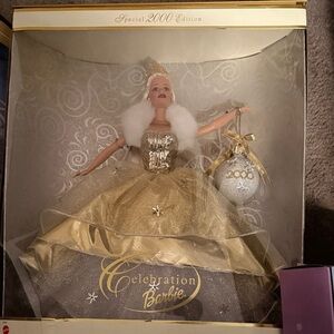 Barbie Celebration Doll in Gold and White